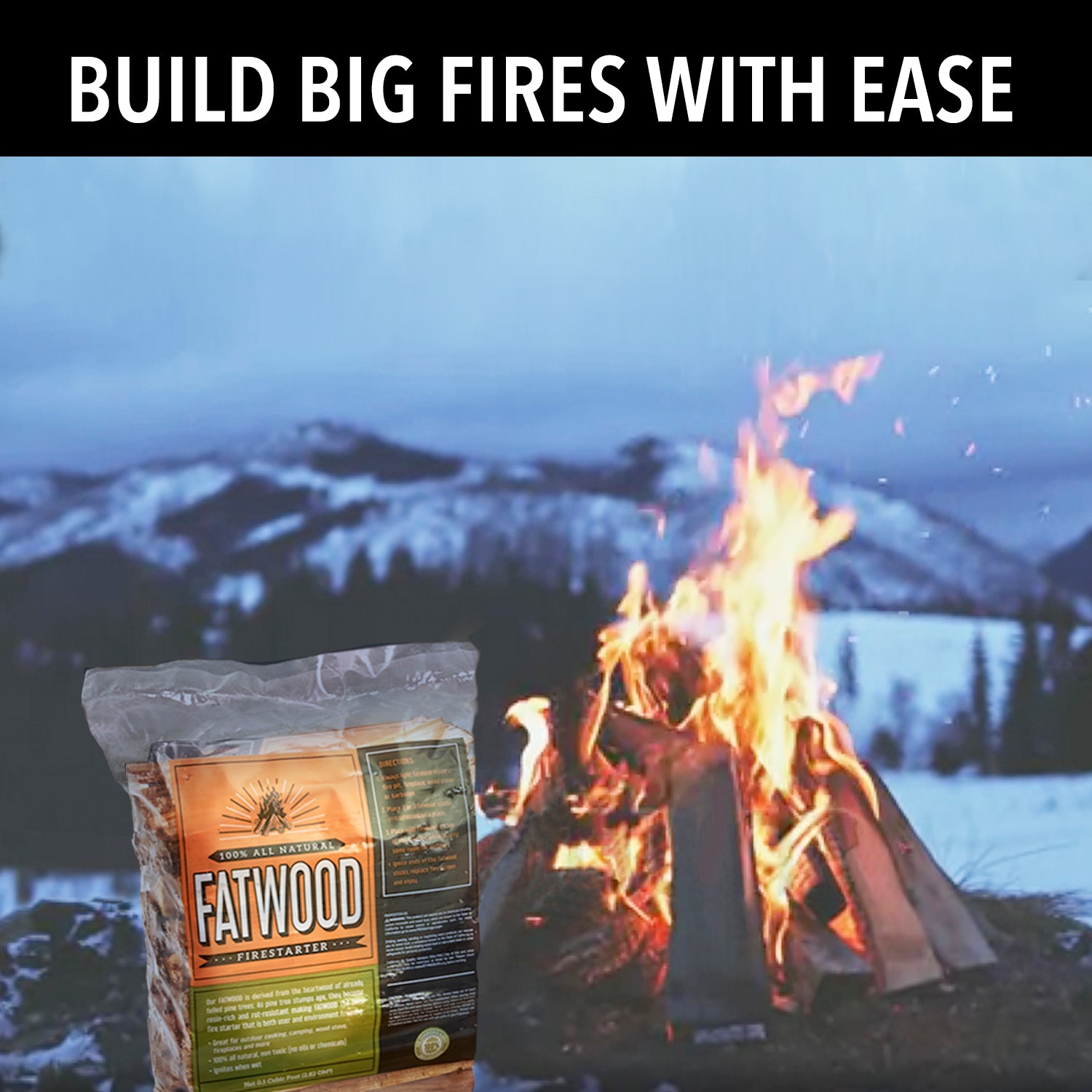 Yankee Trader 4 Pack (16 pounds) Natural Organic Fatwood Firestarter