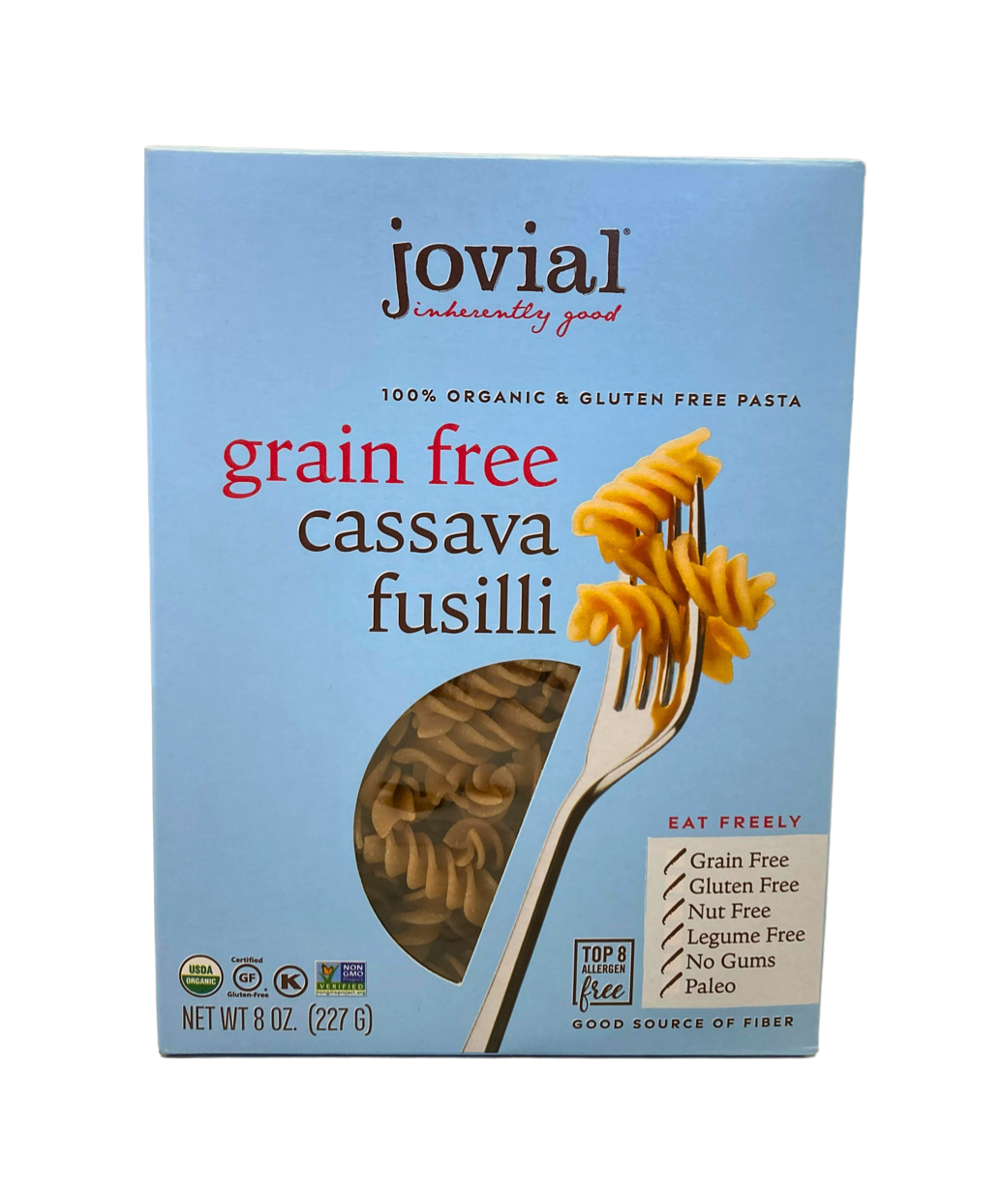 Fusilli, Cassava, Organic, Jovial, Gluten Free, Grain Free
