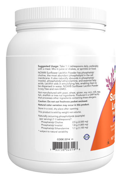 Sunflower Lecithin NON-GMO Powder