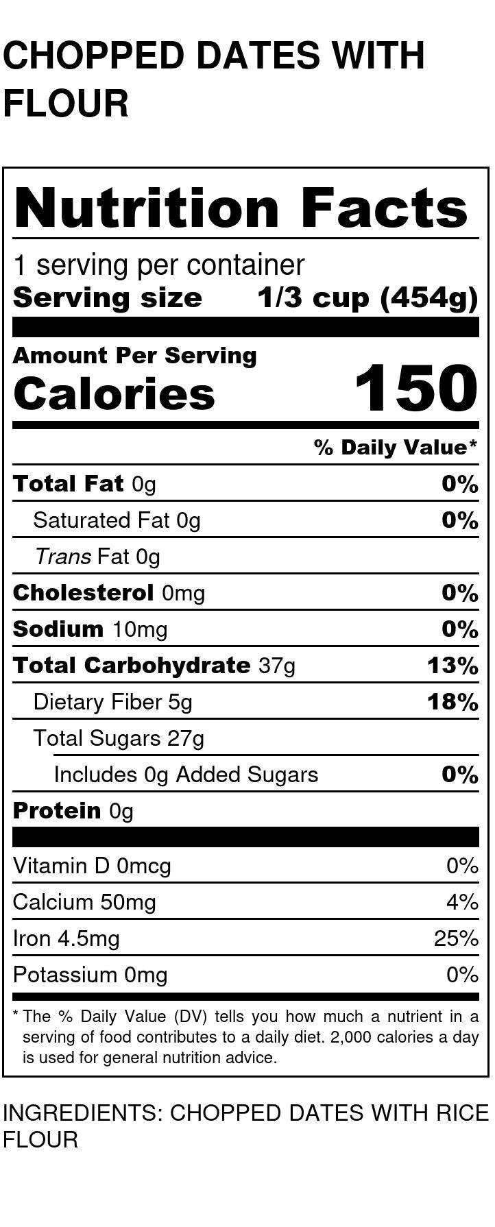 Date Pieces, Oat Flour