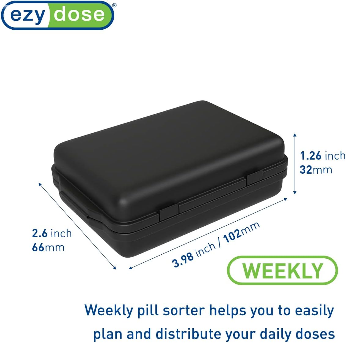 Ezy Dose? Daily Pocket Pharmacy Pill Case (2 Pack)