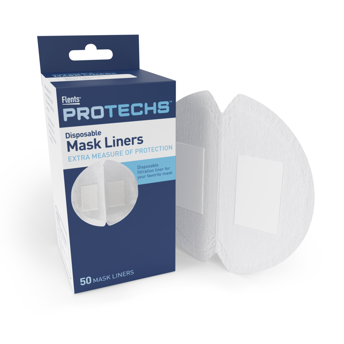 Flents? PROTECHS? Disposable Mask Liners (50 Count)