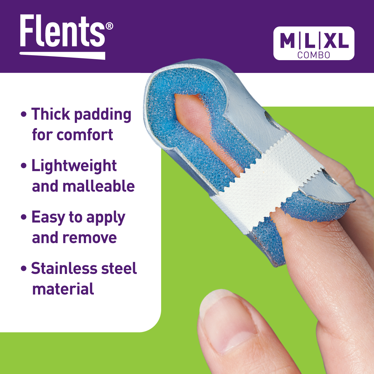 Flents? 2-Sided Insty Splint?, M/L (Value Pack)