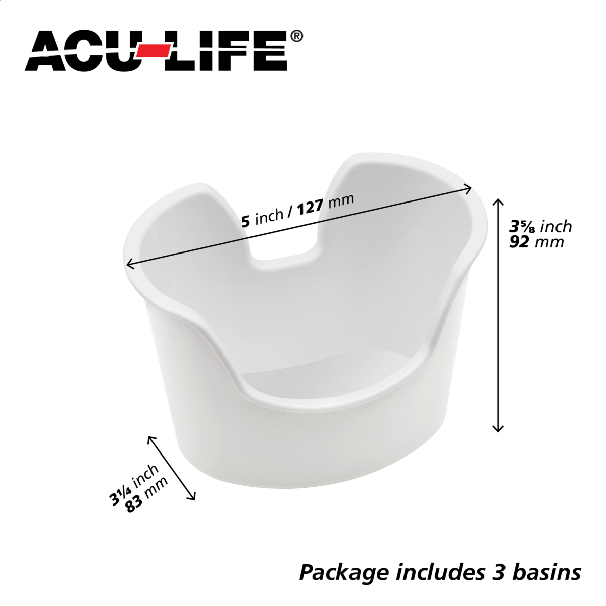 Acu-Life? Ear Care Basins (3 Count)