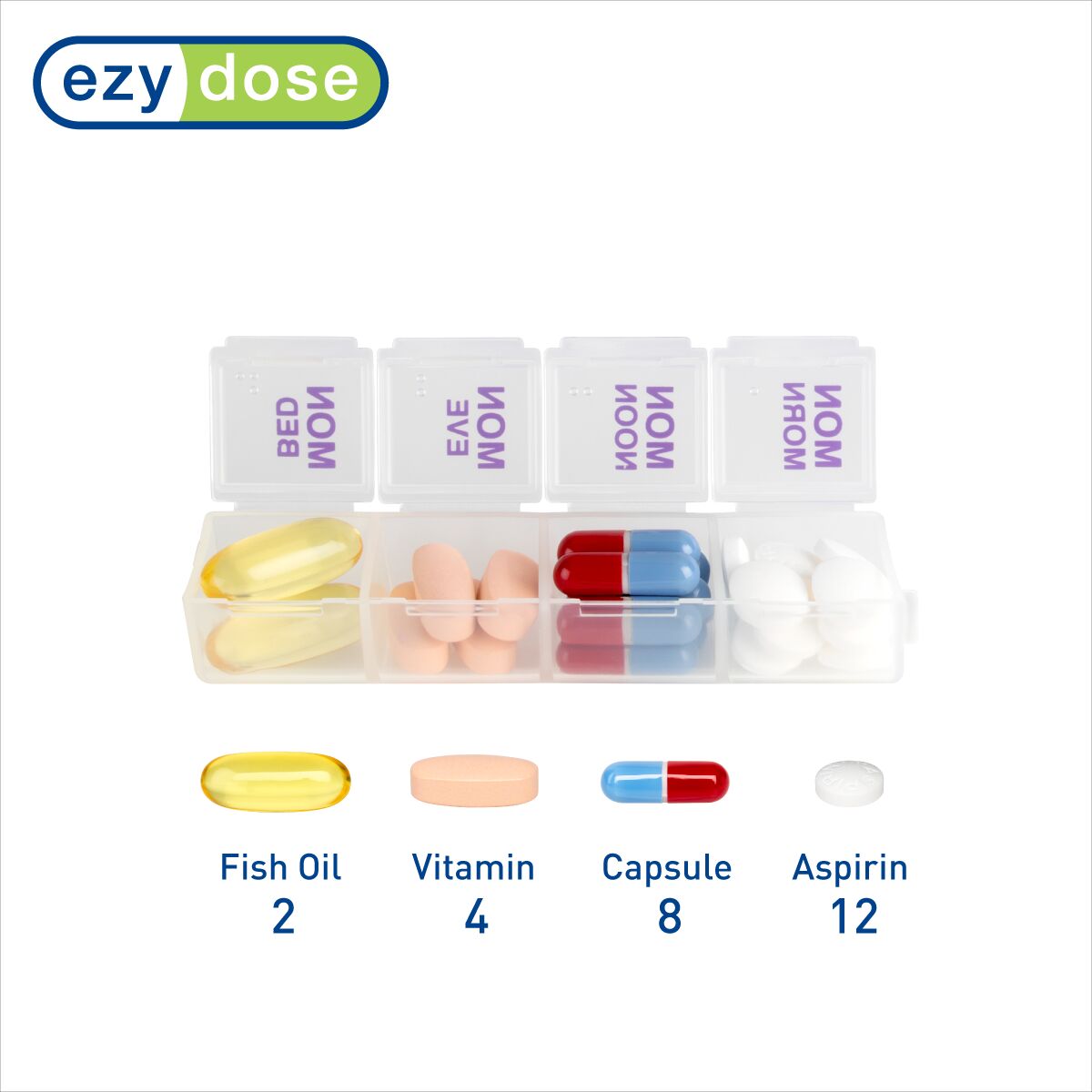 Ezy Dose? Push-Button One-Day-At-A-Time? Pill Planner