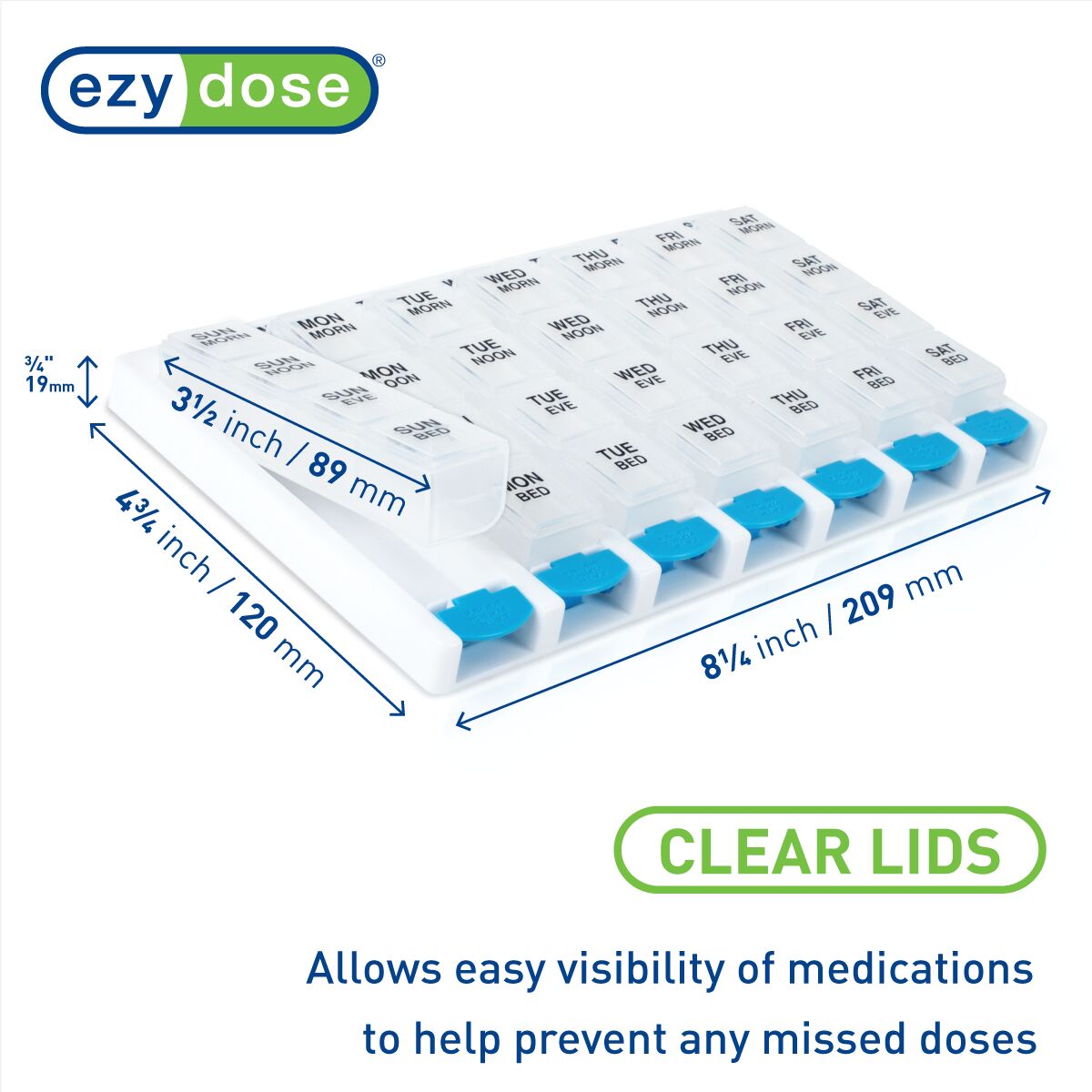 Ezy Dose? Push-Button One-Day-At-A-Time? Pill Planner