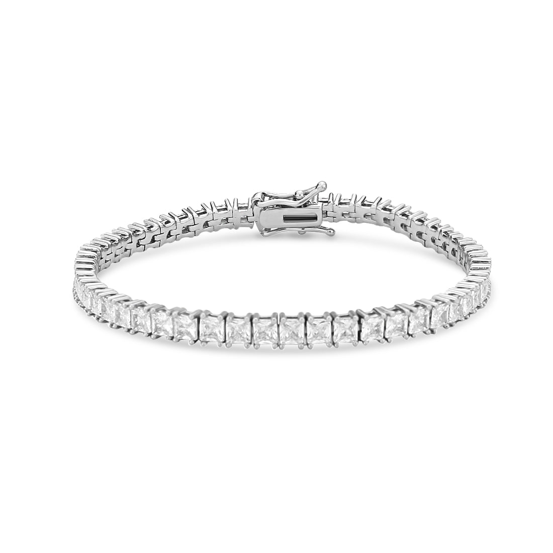 Large Square Tennis Bracelet