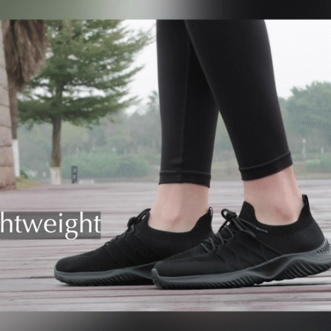 Akk Large Size Casual Women's Slip-on Walking Shoes GIF2