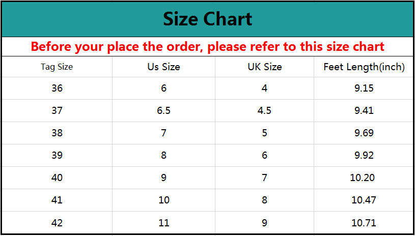 Akk Large Size Lightweight Women's Athletic Walking Shoes Size Chart