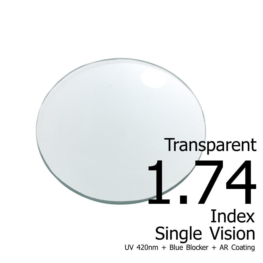 High Index 1.74 Blue Blocker Lens Argon 6s