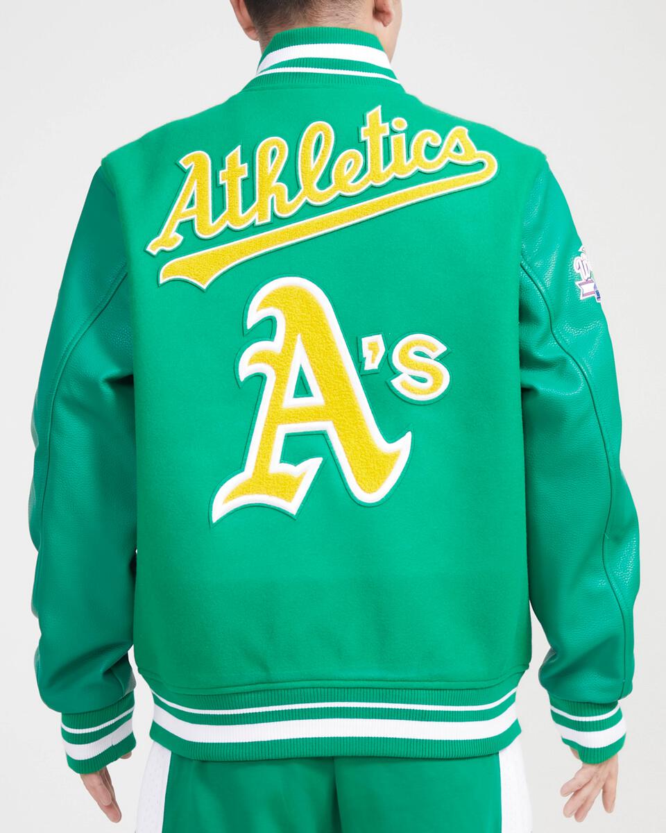 Kelly Green Oakland Athletics Pro Standard Logo Mashup Wool Varsity Heavy Jacket