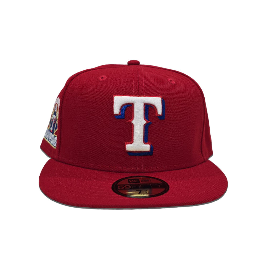 Red Texas Rangers Gray Bottom 2023 World Series Champions Side Patch New Era 59Fifty Fitted
