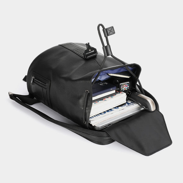 TIGERNU leather backpack capacity - fits 13.3 inch laptop, wallet, and daily essentials