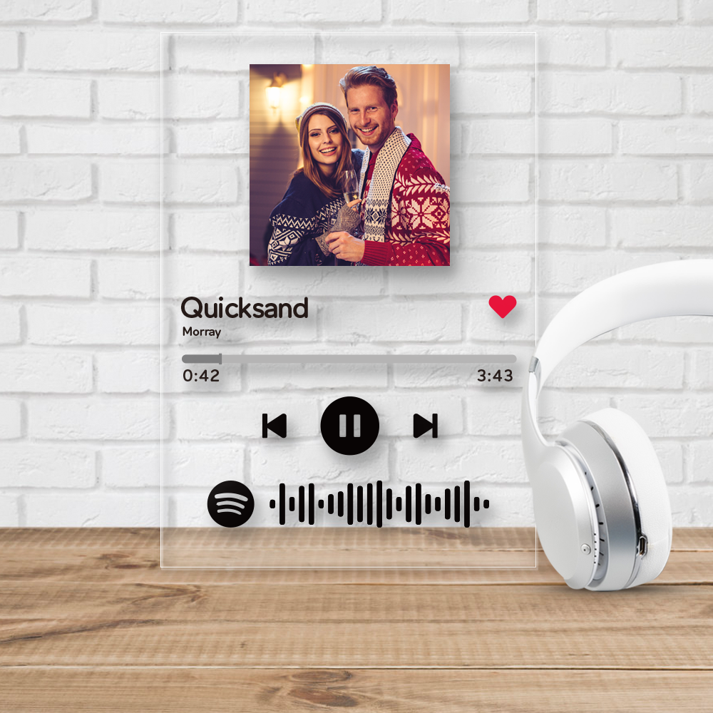 New Arrivals Spotify Acrylic Glass Spotify Code Personalized  Spotify Song Poster Plaque (4.7IN X 6.3IN)