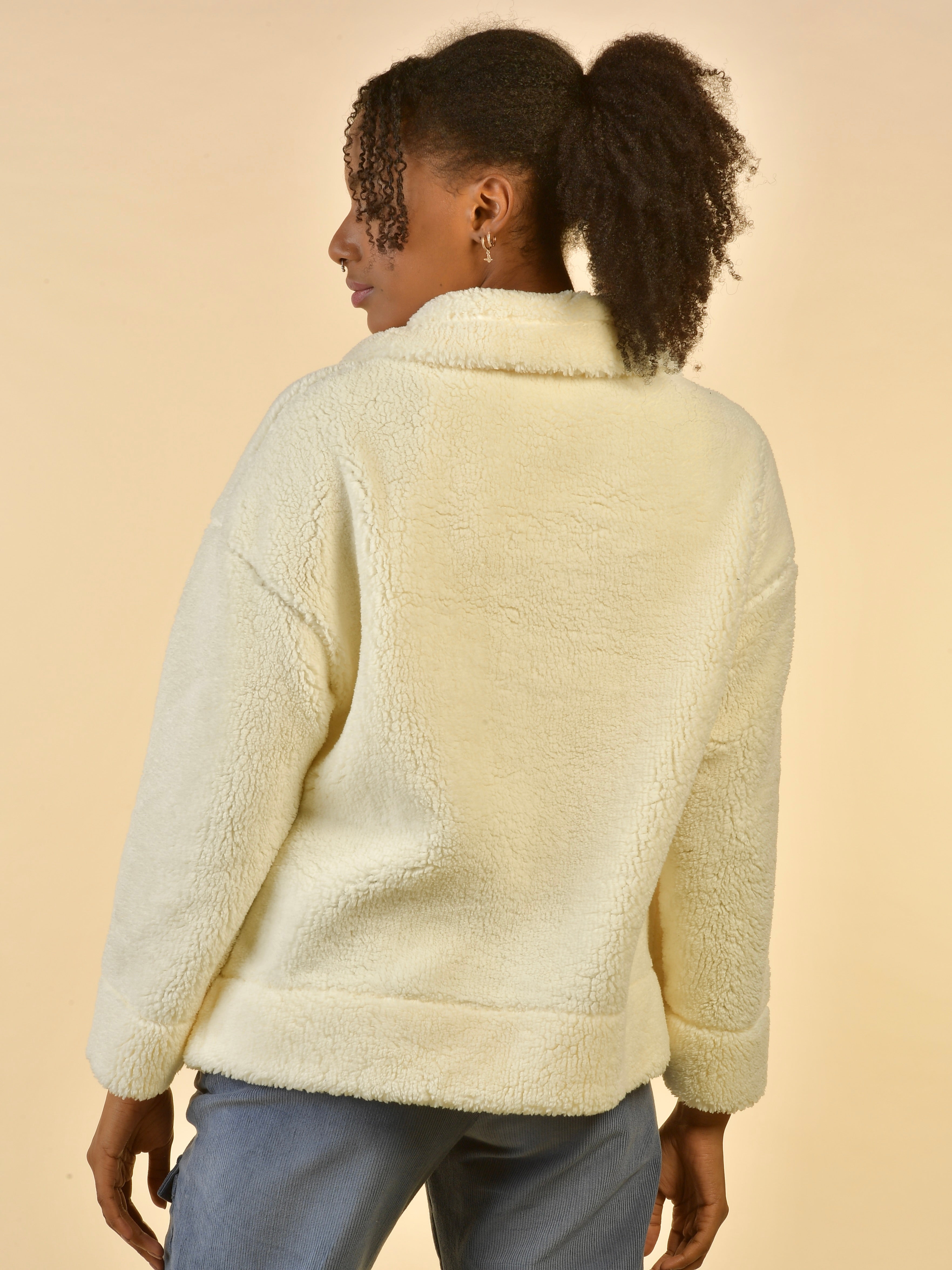 Livvy - Snap-Front Sherpa Pullover