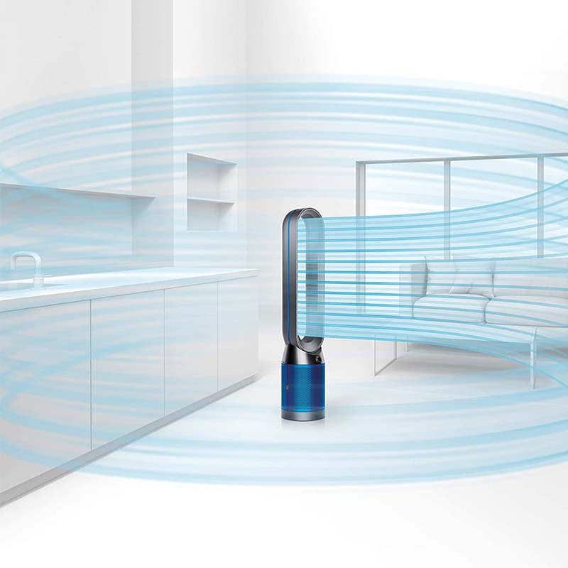Dyson TP04 Pure Cool Air Purifier & Tower Fan - Iron/Blue