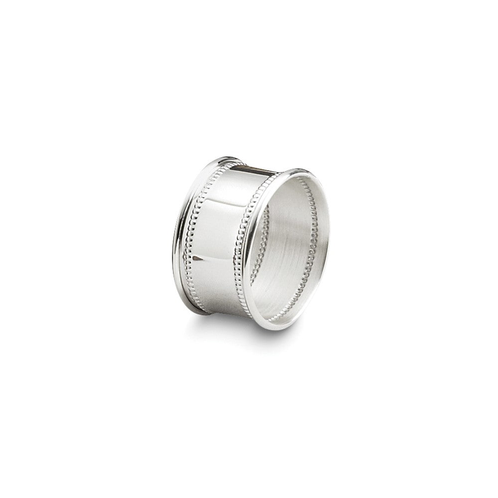 Empire Sterling Silver Single Beaded Napkin Ring