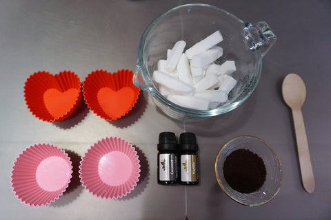 Ingredients for DIY Melt and Pour soap