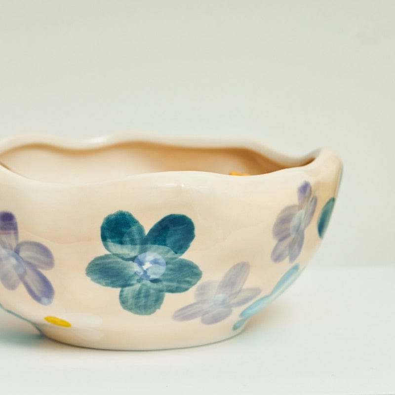 Hand Painted Irregular Ceramic Bowls