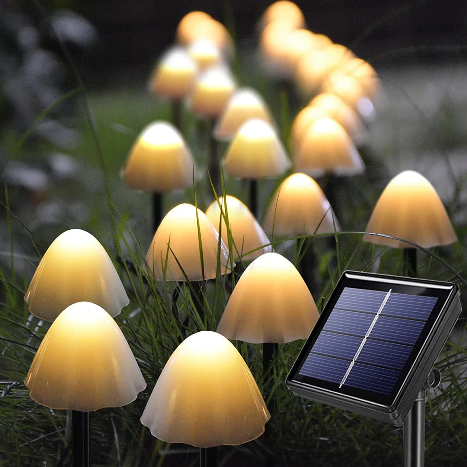 Solar LED Mushroom Garden Lights