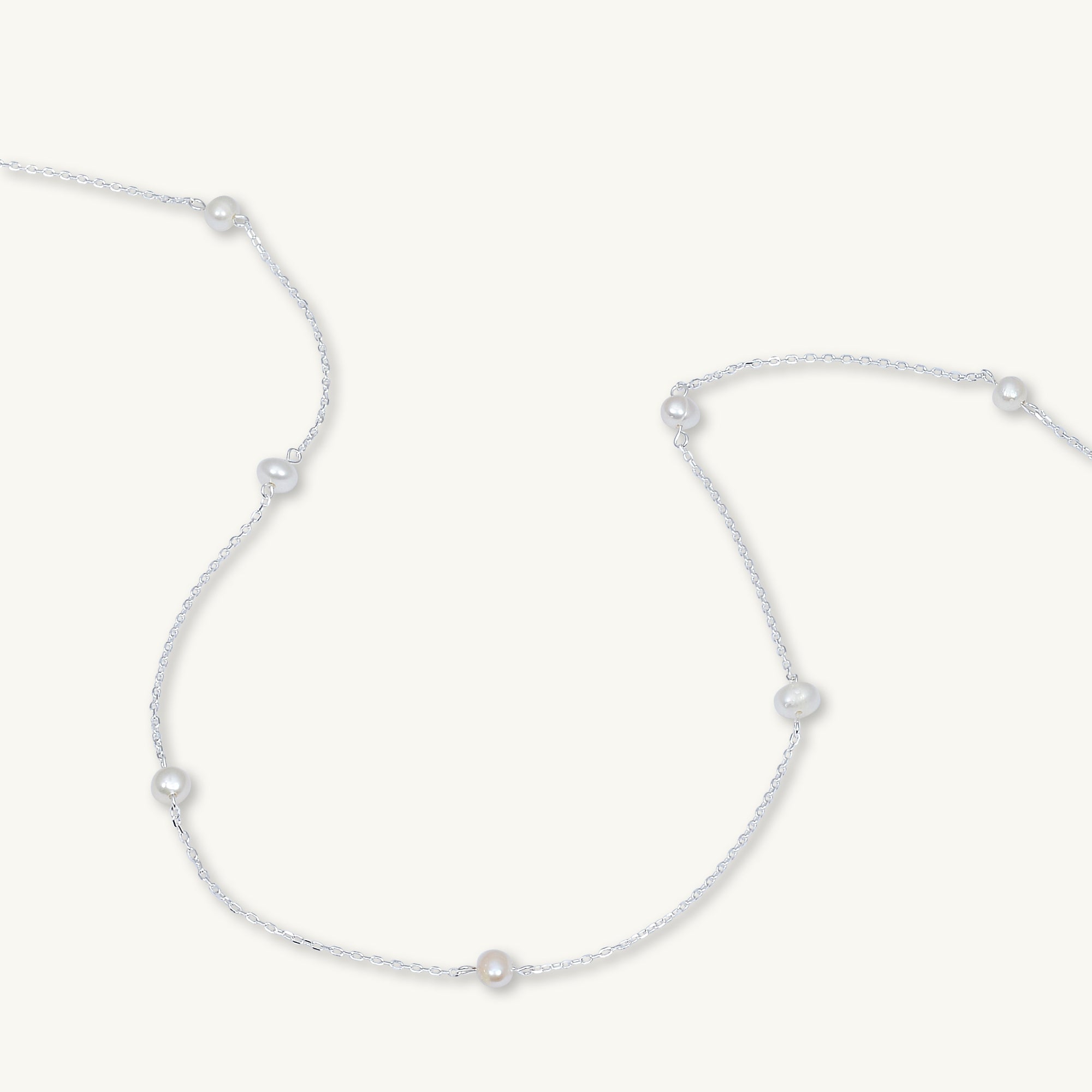 Freshwater Pearl Station Necklace