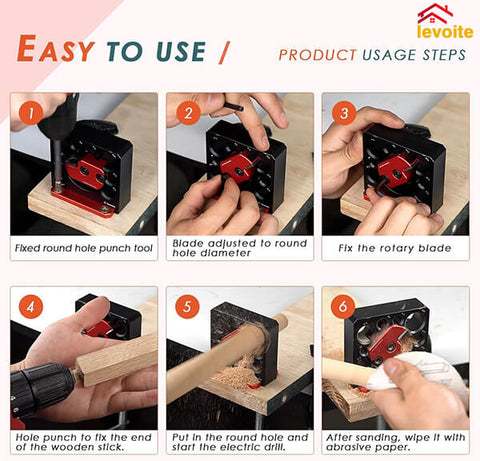 Levoite Dowel Making Jig