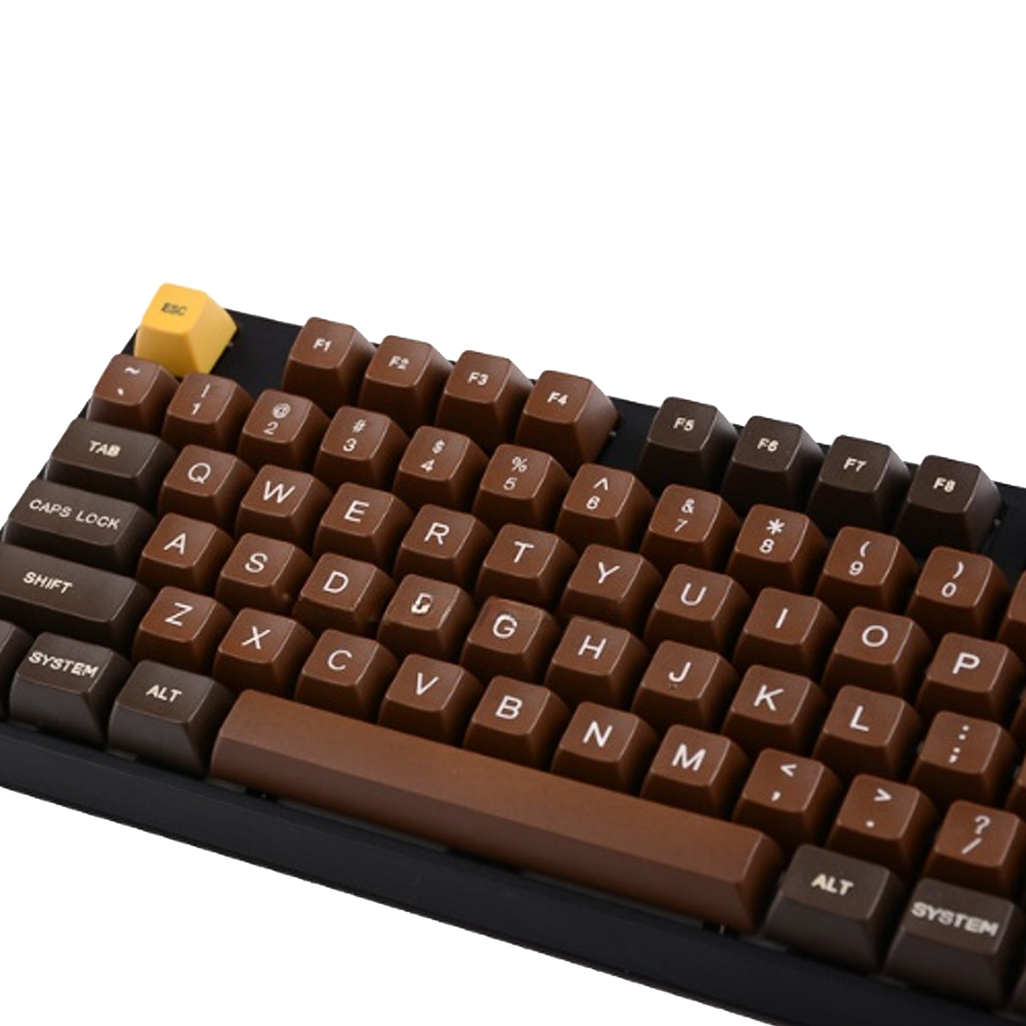 Chocolate PBT Keycaps SA Profile