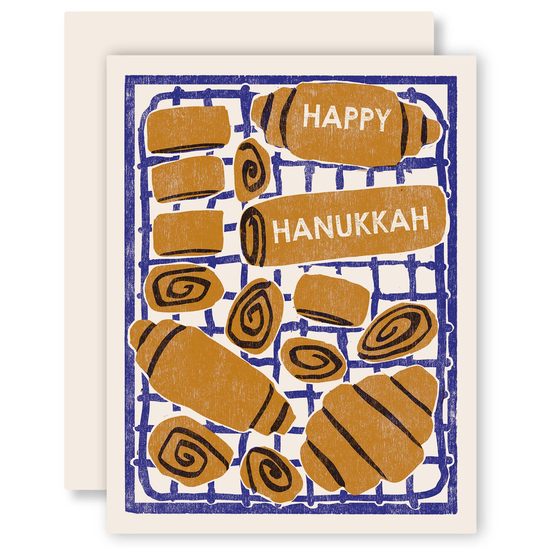 Rugelach Hanukkah Card