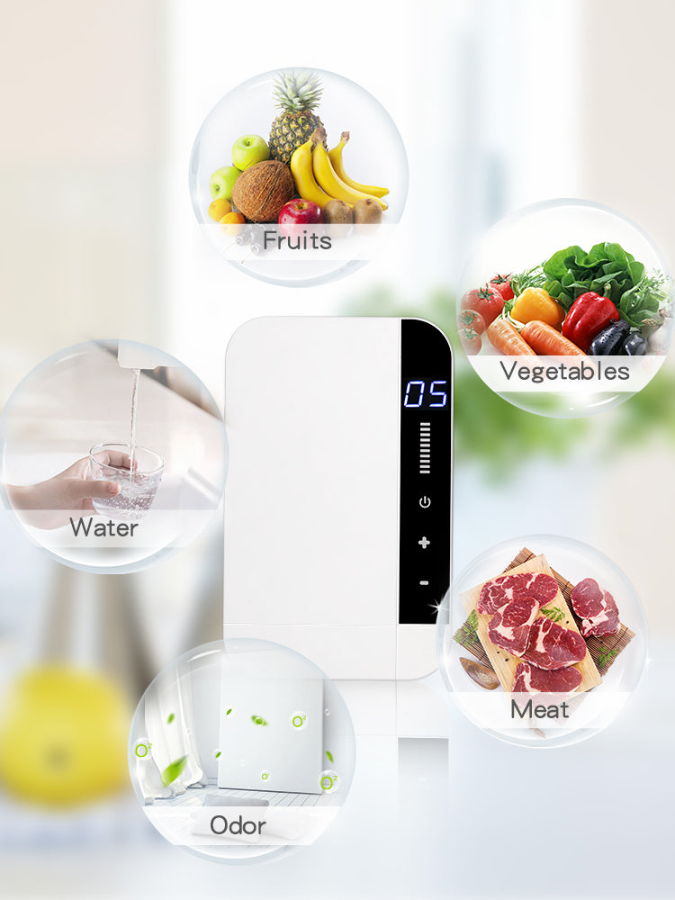 Water Purifier Ozone Generator Hug Flight® Cycle 600mg/h Digital Air Purifier Plug-In Kill Odor Smell Remover Sterilizer Anion Ion Ozonizer For Home Food Vegetables Fruits HF-10009