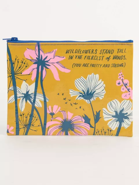 ZIPPER POUCH -WILDFLOWERS STAND TALL
