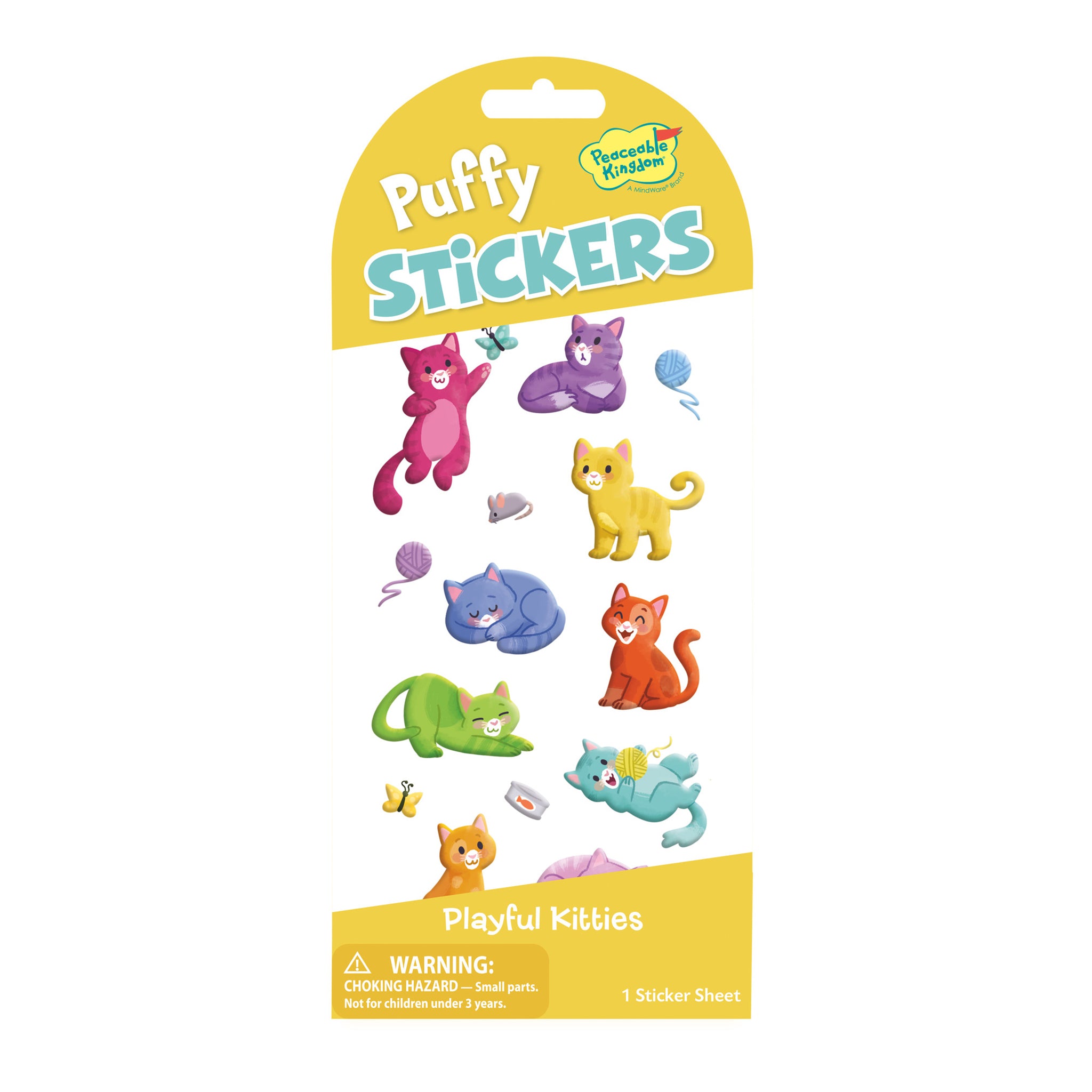 PUFFY STICKERS PLAYFUL KITTIES