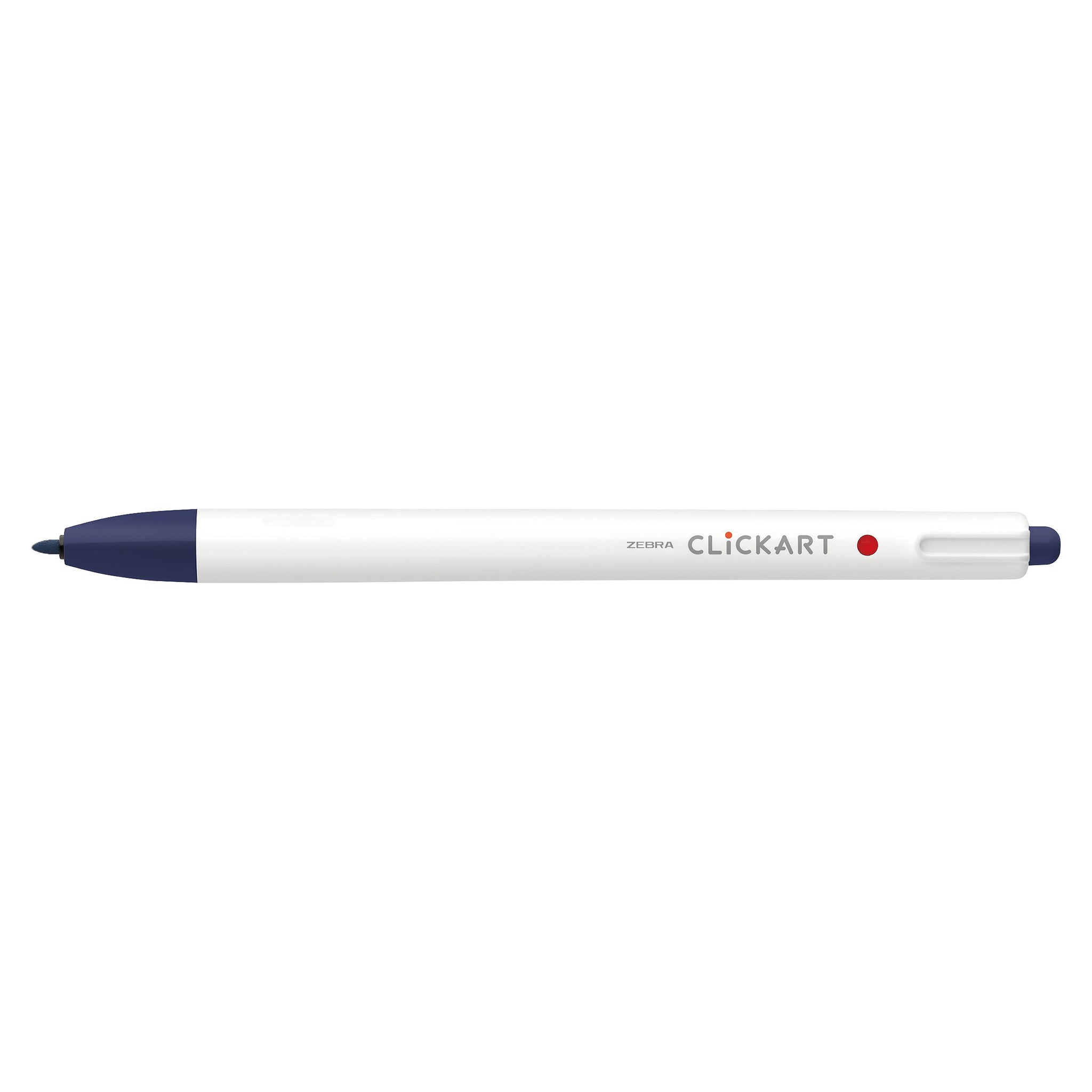 CLICKART RETRACTABLE MARKER PEN 0.6mm BLUE BLACK