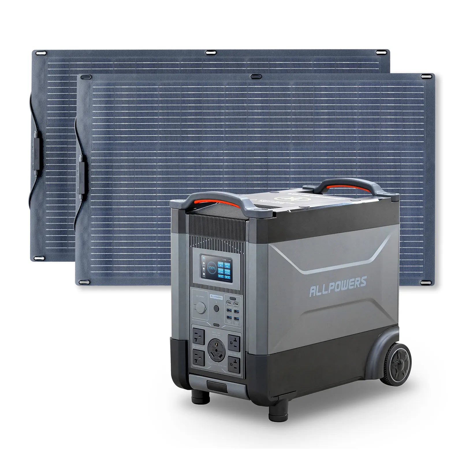 ALLPOWERS Solar Generator Kit 4000W (R4000 + 2 x SF100 100W Flexible Solar Panel)