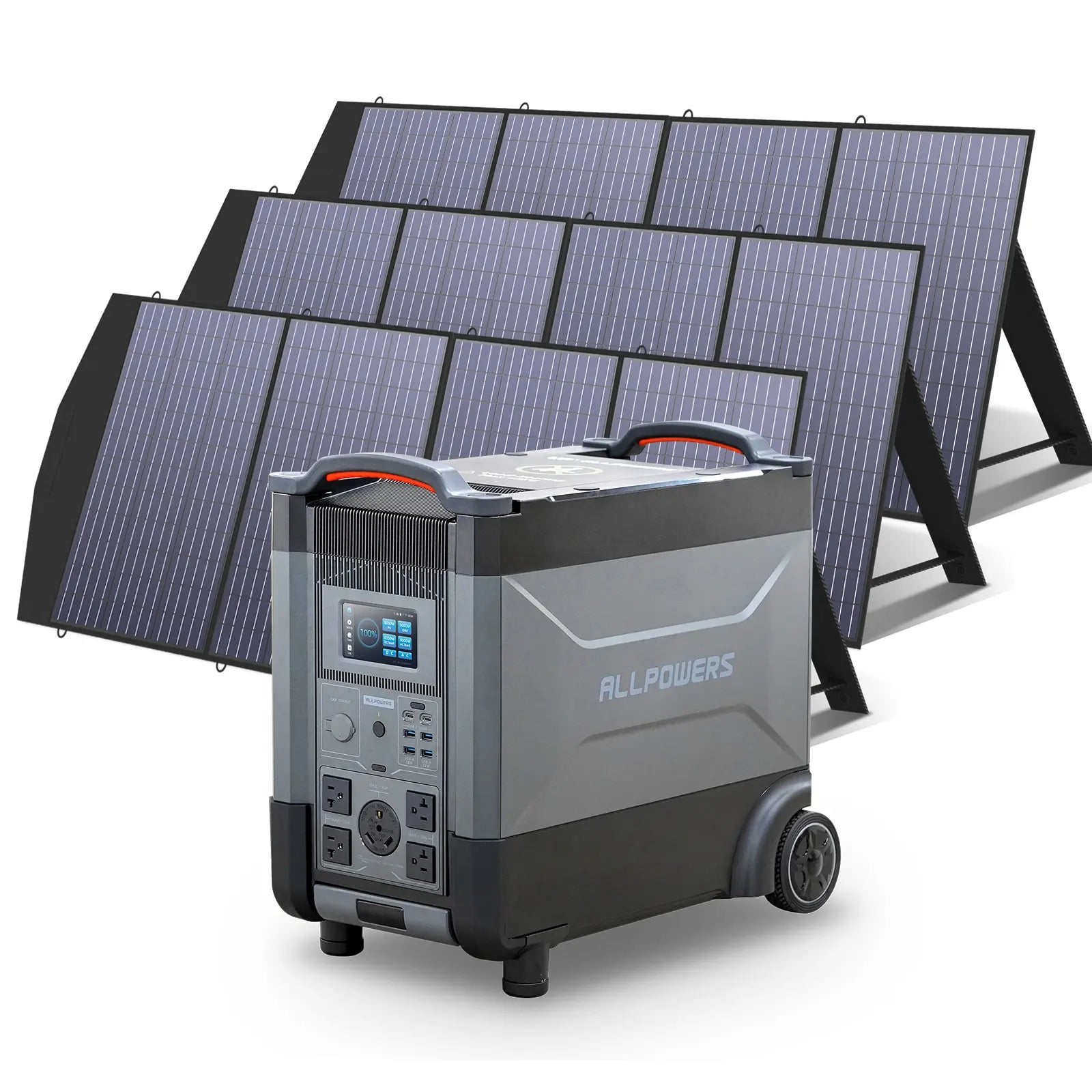 ALLPOWERS Solar Generator Kit 4000W (R4000 + 3 x SP033 200W Solar Panel)