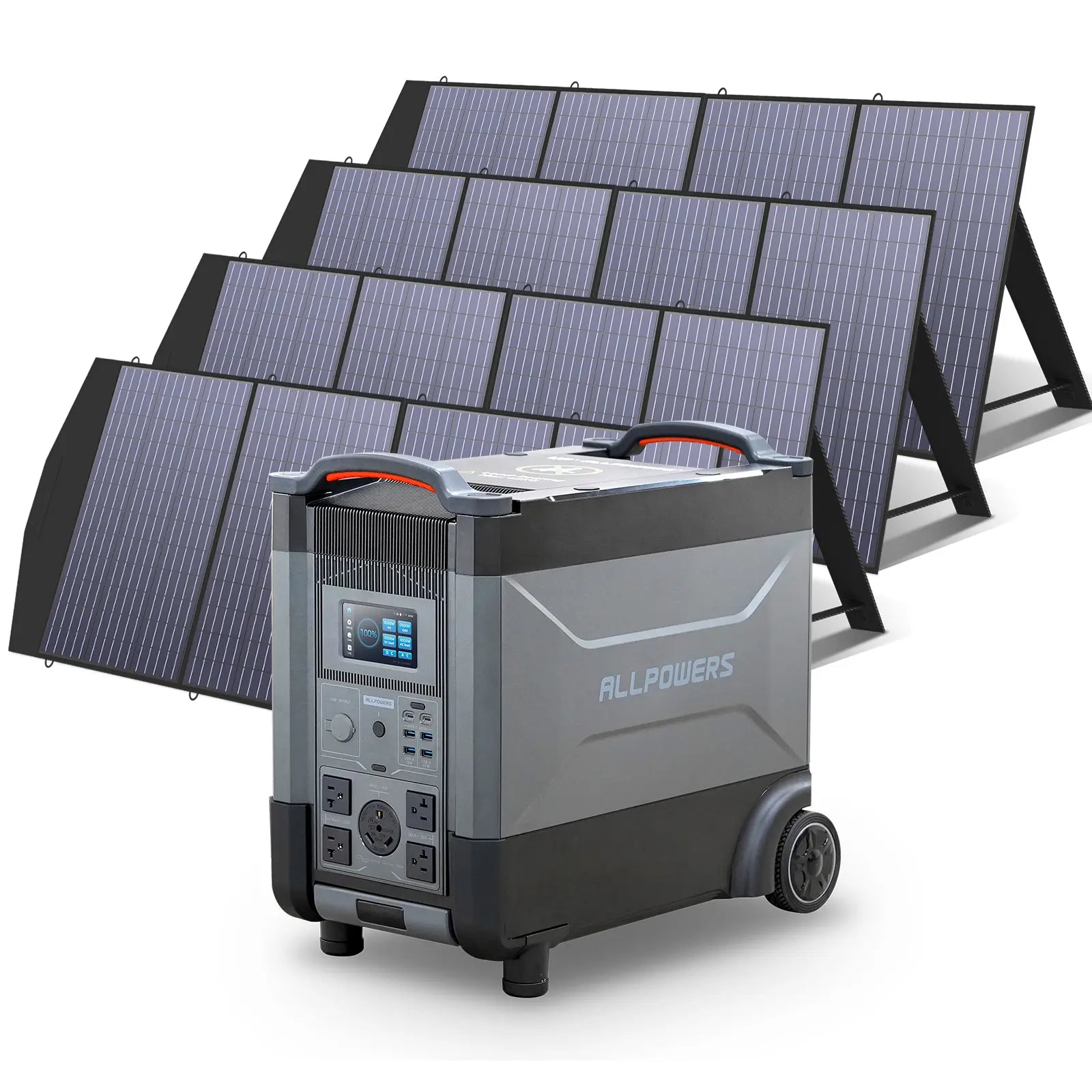 ALLPOWERS Solar Generator Kit 4000W (R4000 + 4 x SP033 200W Solar Panel)