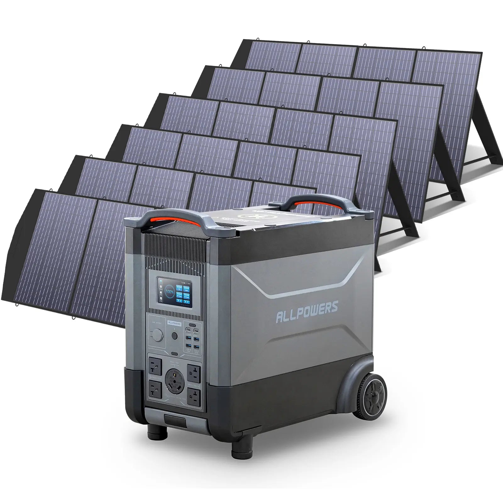 ALLPOWERS Solar Generator Kit 4000W (R4000 + 6 x SP033 200W Solar Panel)