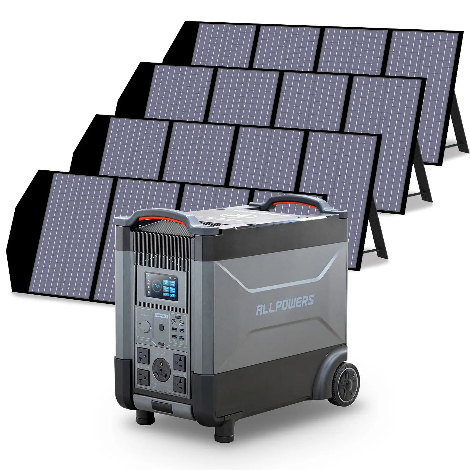 ALLPOWERS Solar Generator Kit 4000W (R4000 + 4 x SP029 140W Solar Panel)