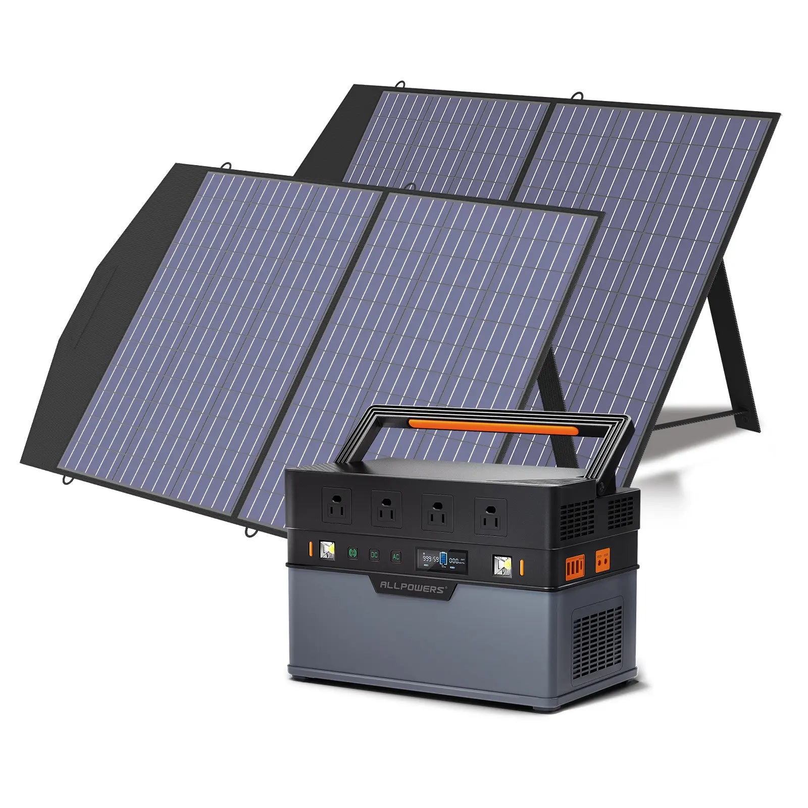 ALLPOWERS S1500 Portable Power Station 1500W 1092Wh (S1500 + 2 x SP027 100W Solar Panel)