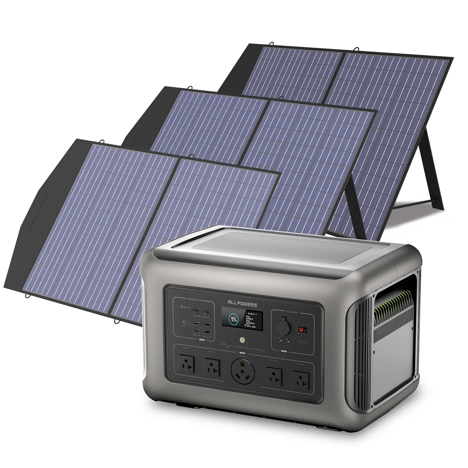 ALLPOWERS Solar Generator Kit 3200W (R3500 + 3 x SP027 100W Solar Panel)