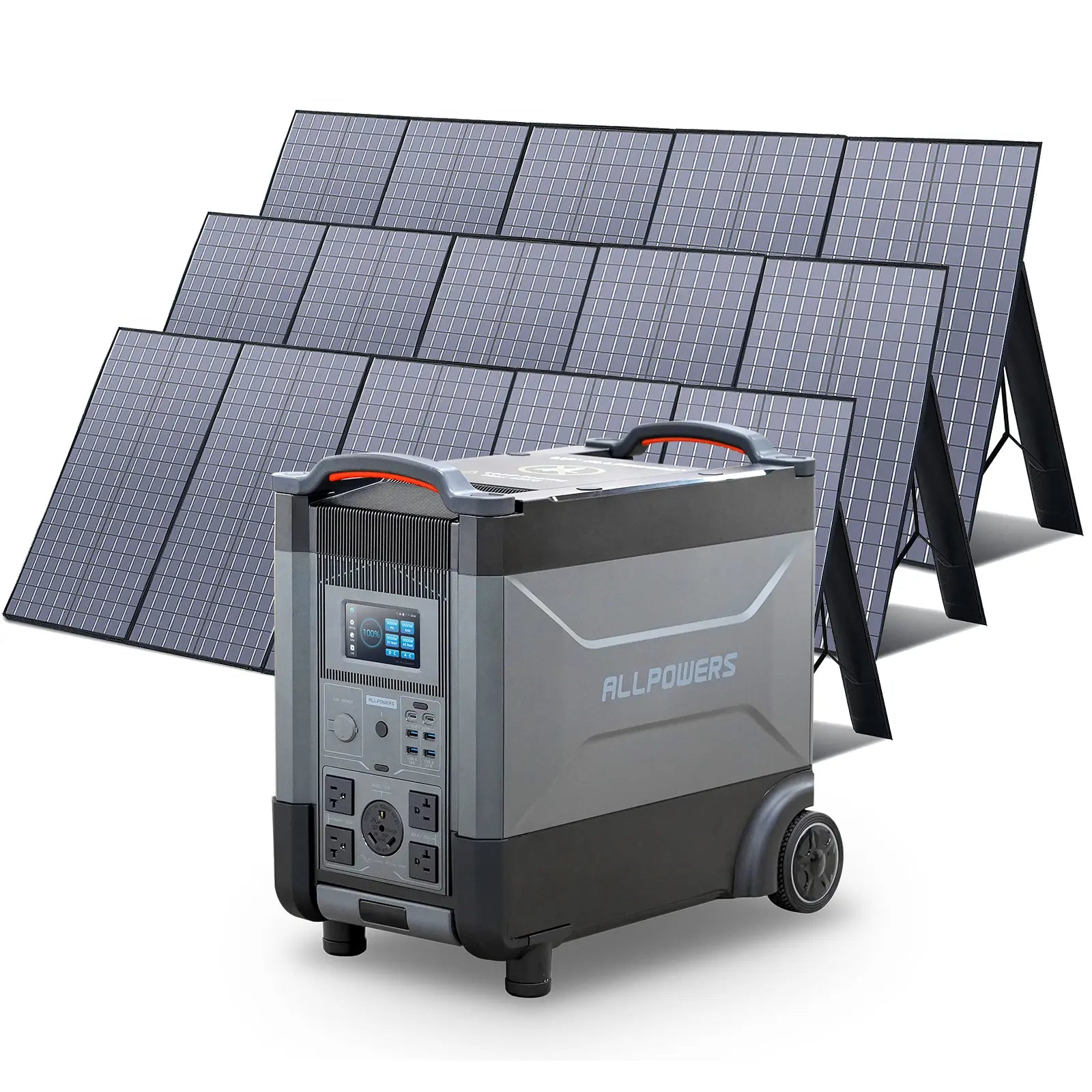 ALLPOWERS Solar Generator Kit 4000W (R4000 + 3 x SP037 400W Solar Panel)