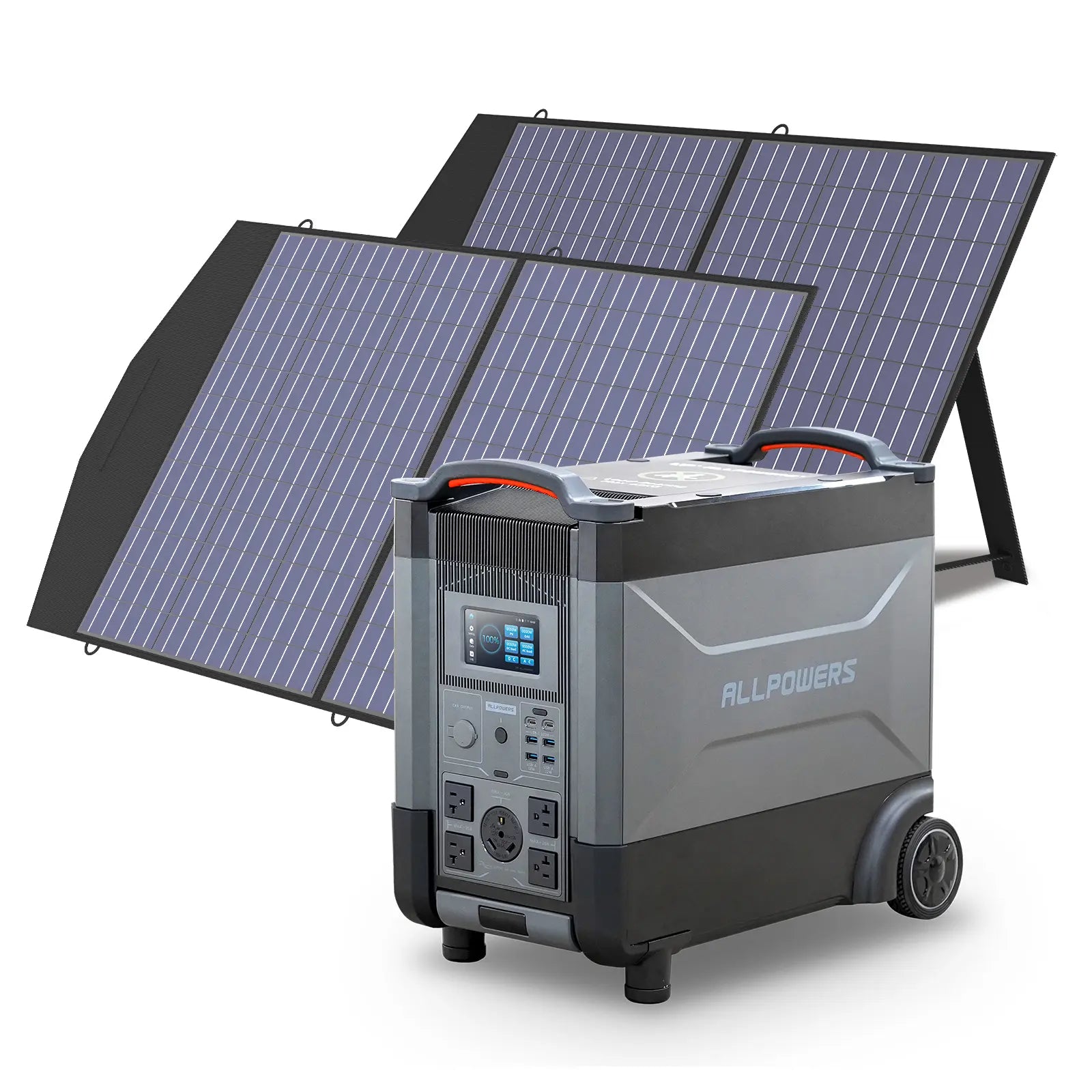 ALLPOWERS Solar Generator Kit 4000W (R4000 + 2 x SP027 100W Solar Panel)