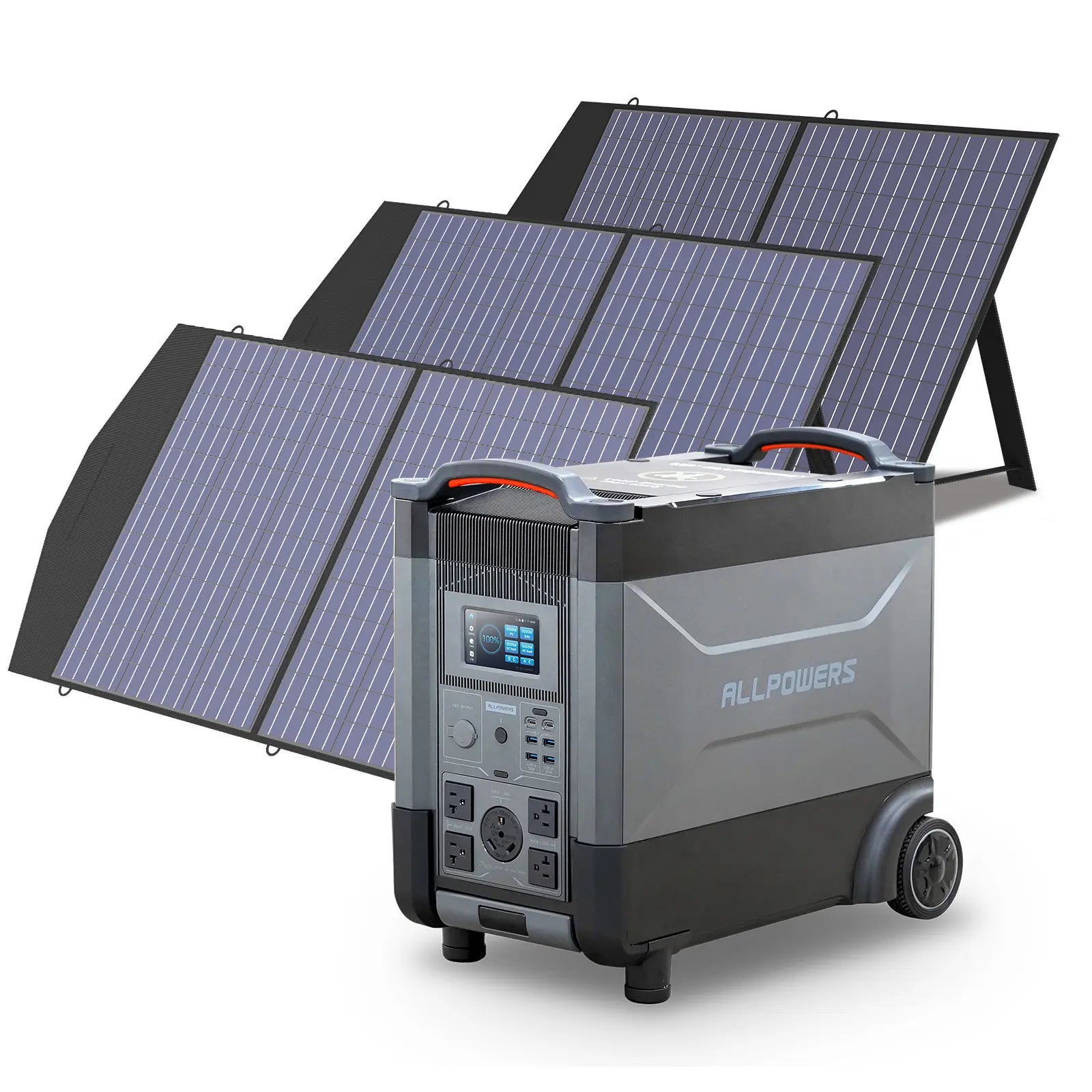 ALLPOWERS Solar Generator Kit 4000W (R4000 + 3 x SP027 100W Solar Panel)