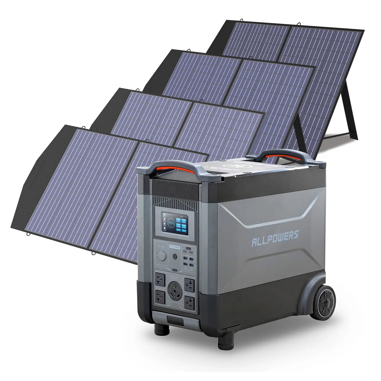 ALLPOWERS Solar Generator Kit 4000W (R4000 + 4 x SP027 100W Solar Panel)