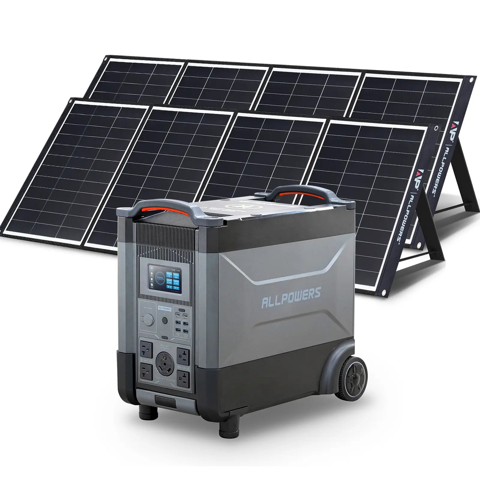 ALLPOWERS Solar Generator Kit 4000W (R4000 + 2 x SP035 200W Solar Panel)