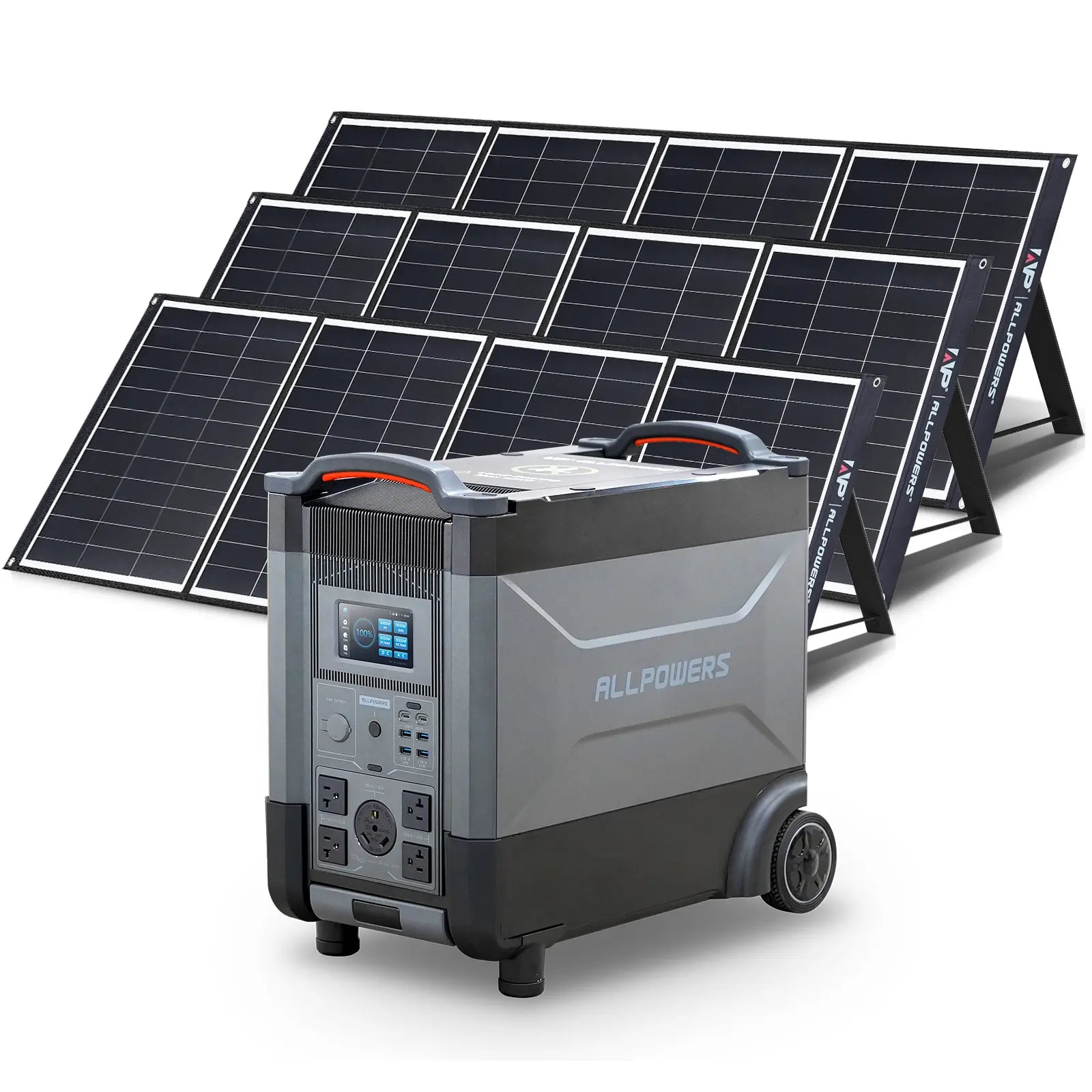 ALLPOWERS Solar Generator Kit 4000W (R4000 + 3 x SP035 200W Solar Panel)
