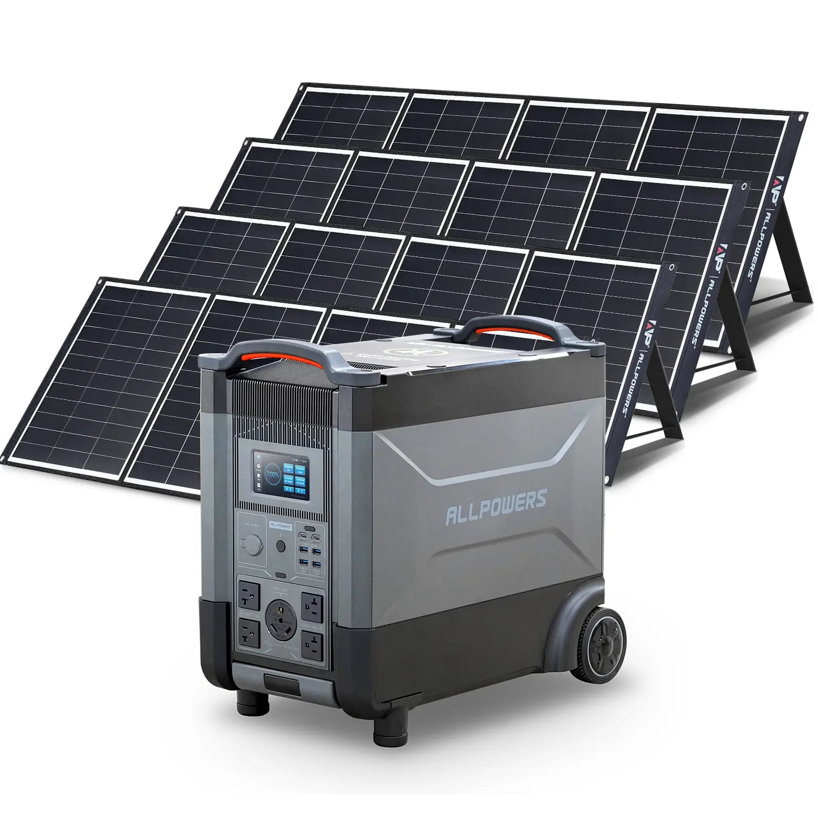 ALLPOWERS Solar Generator Kit 4000W (R4000 + 4 x SP035 200W Solar Panel)