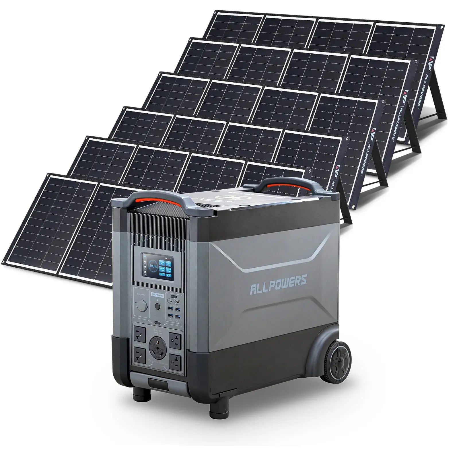 ALLPOWERS Solar Generator Kit 4000W (R4000 + 6 x SP035 200W Solar Panel)