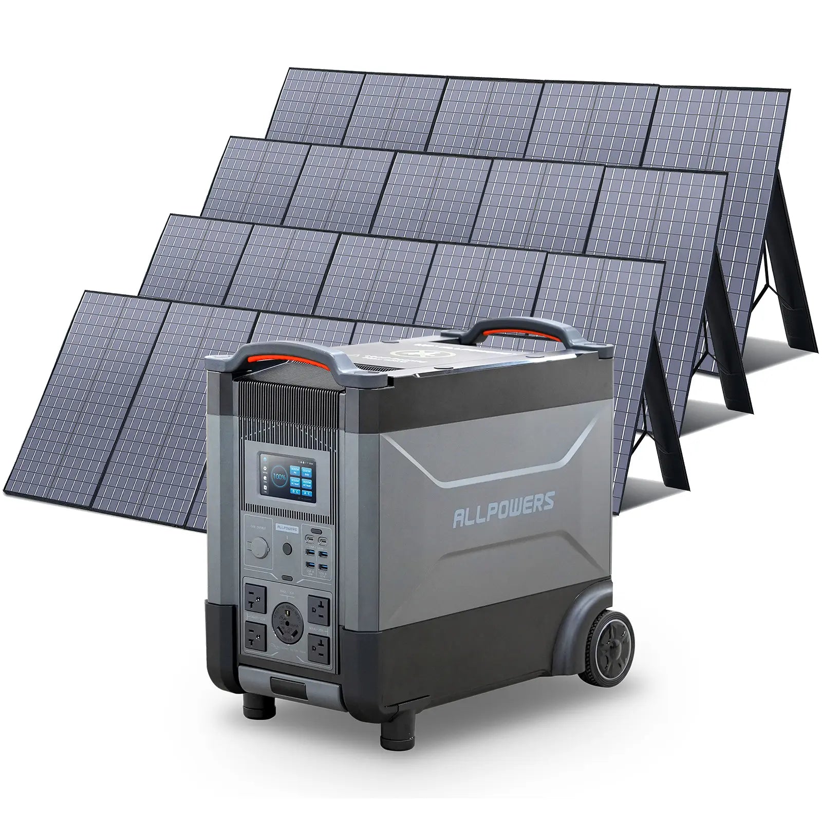 ALLPOWERS Solar Generator Kit 4000W (R4000 + 4 x SP037 400W Solar Panel)