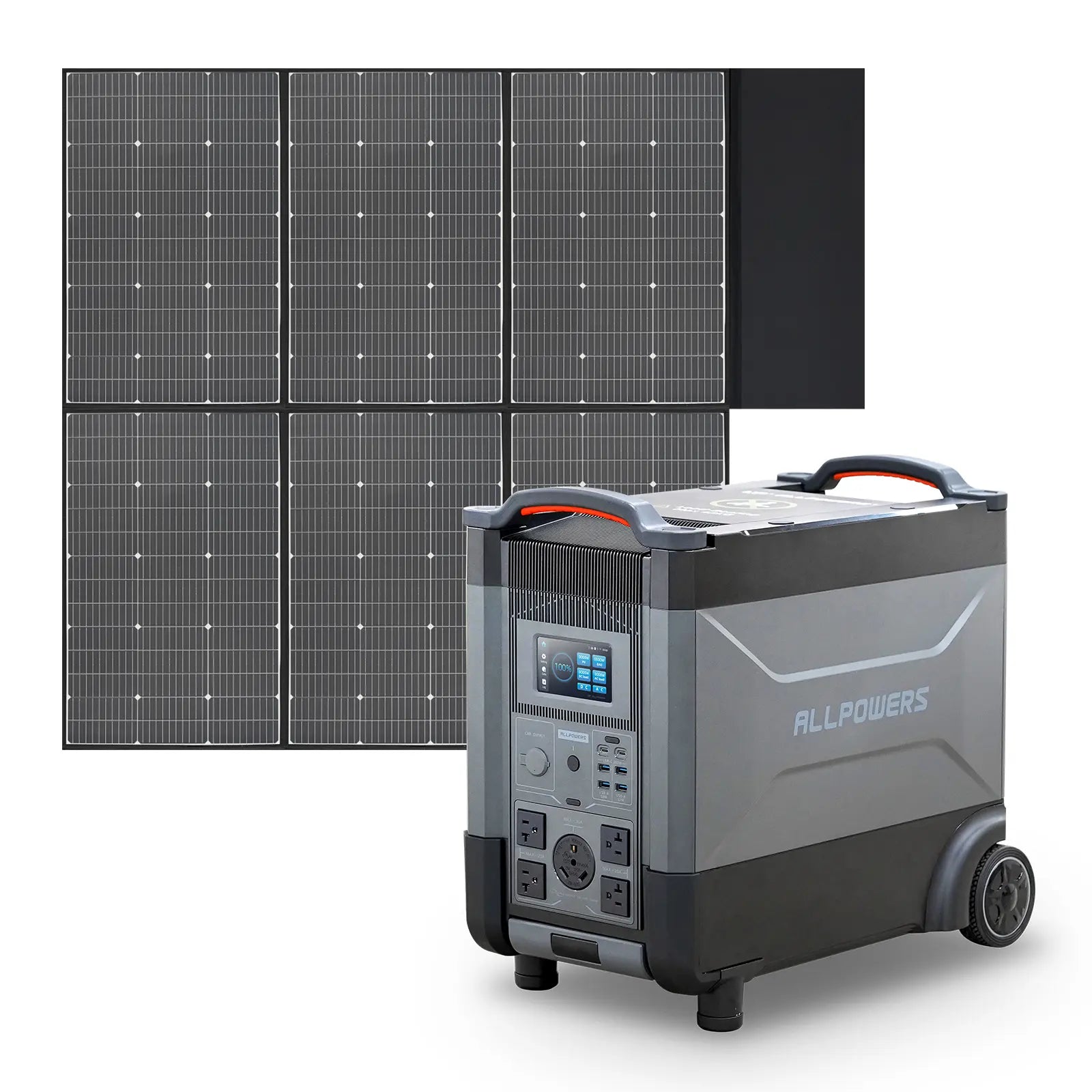 ALLPOWERS R4000 Portable Power Station 4000W 3600Wh (R4000 + SP039 600W Solar Panel)