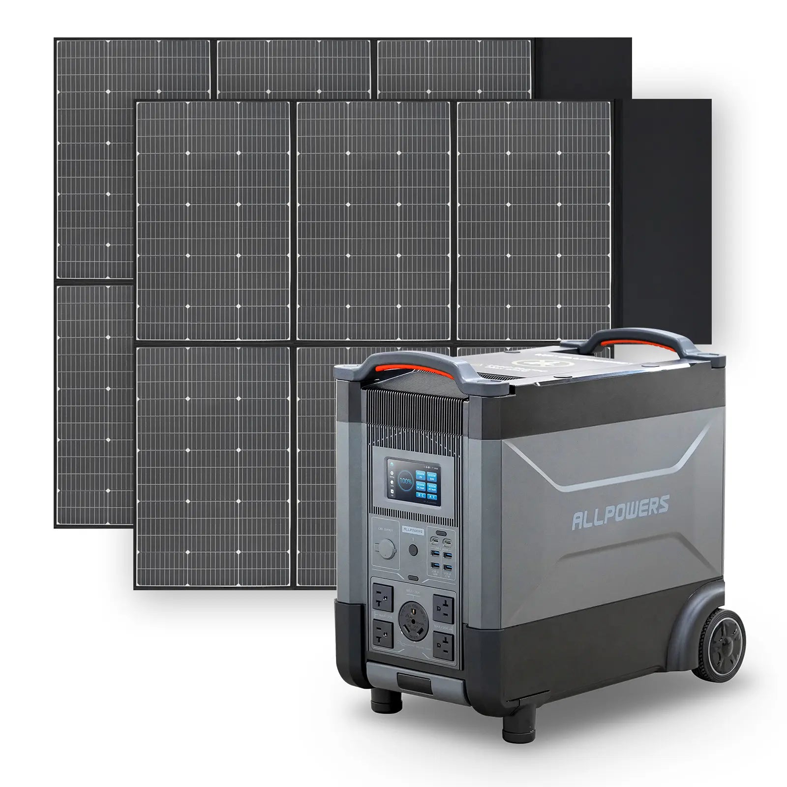 ALLPOWERS R4000 Portable Power Station 4000W 3600Wh (R4000 + 2 x SP039 600W Solar Panel)
